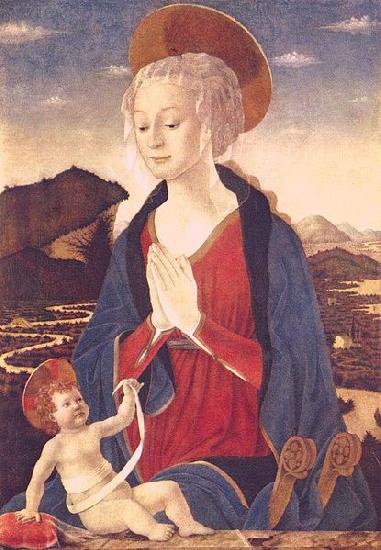 Alesso Baldovinetti Madonna and Child Sweden oil painting art